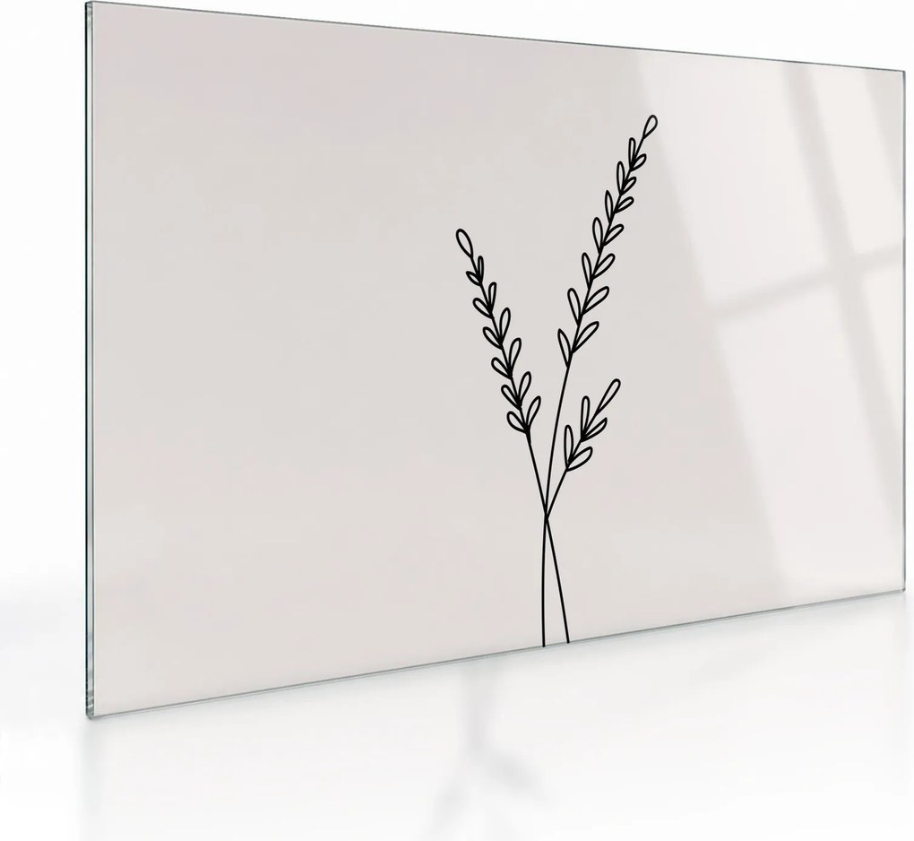 Tablou pe sticlă - Floare de pajiște N⁰2 (70x50 cm)