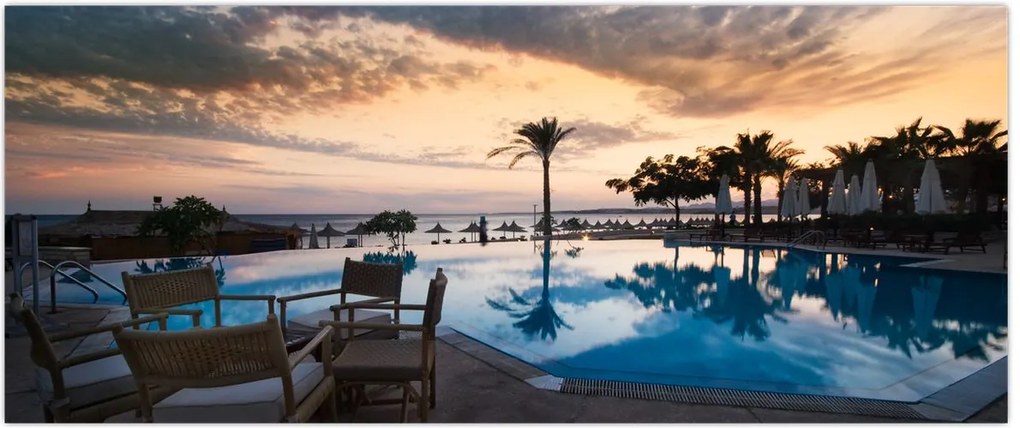 Tablou - Stațiune la mare (120x50 cm)