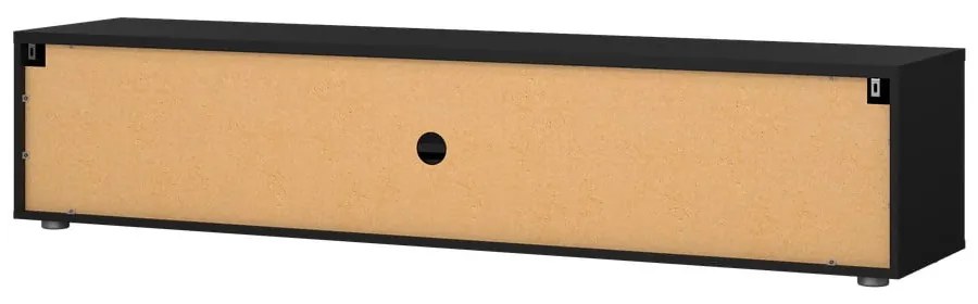 Comodă TV neagră 177x38 cm Media – Tvilum