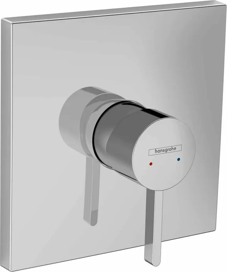 Baterie dus incastrata Hansgrohe Finoris monocomanda crom lucios