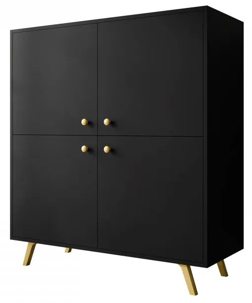 Dulap Astradon D4 (Negru + auriu) . 1105913