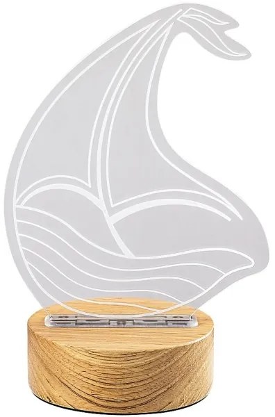 Veioză LED de masă pentru copii AKALI LED/2W/5V 3000K fag barcă Rabalux 76001