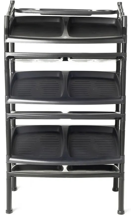 Botnik 6 etaj Black 52 x 34 x 91 cm