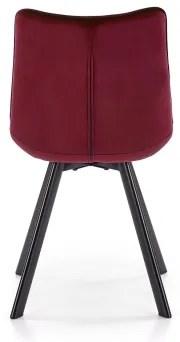 Scaun de dining COMORO, roșu închis, 1 buc.
