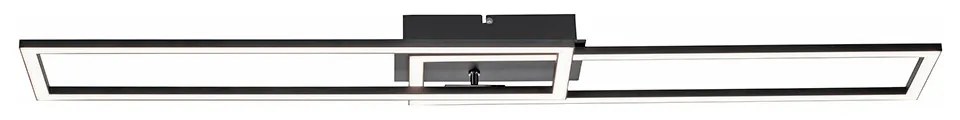 Plafoniera neagra 101 cm incl. LED 3 trepte de dimming - Georgi