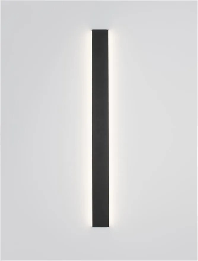 Aplica LED pentru baie cu protectie IP44 SELINE negru L-90cm