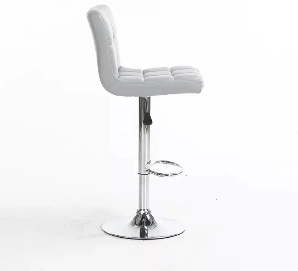RESIGILAT-Scaun bar SIB 808, piele ecologica, Alb,