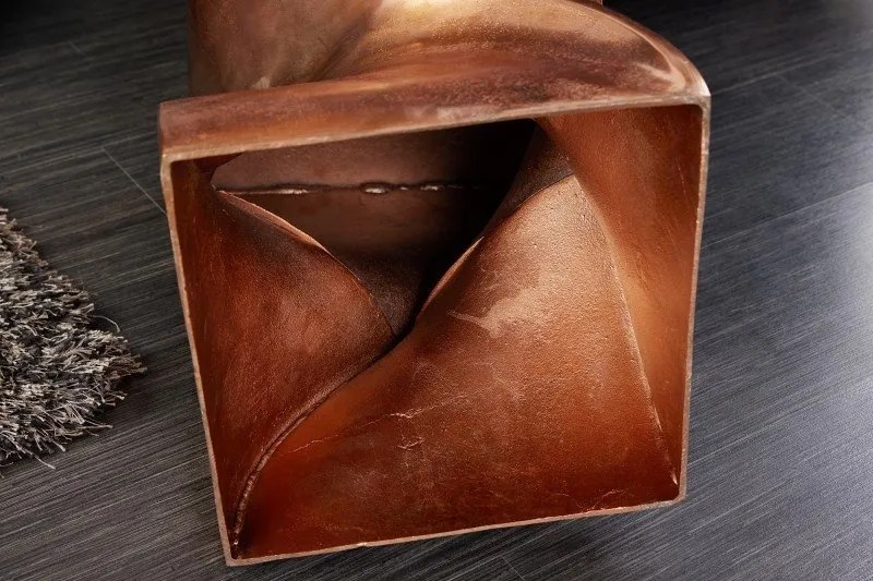 Masuta design unicat Twist 45cm, cupru