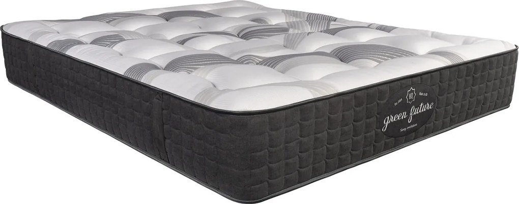 Saltea ortopedica, Green Future, California, 160x190x35 cm, arcuri POCKET, 3 cm spuma Memory Arctic Gel 7 Zone de Confort, fermitate medie
