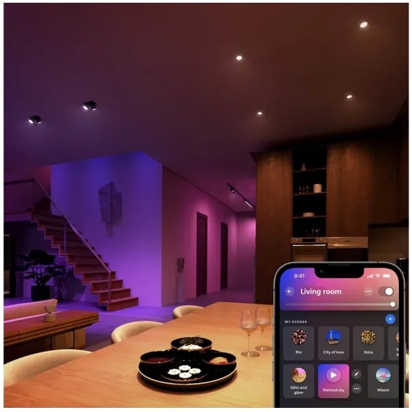 SET 2x bec LED RGBW dimabil Philips Hue WACA GU5,3/MR16/6,3W/12V