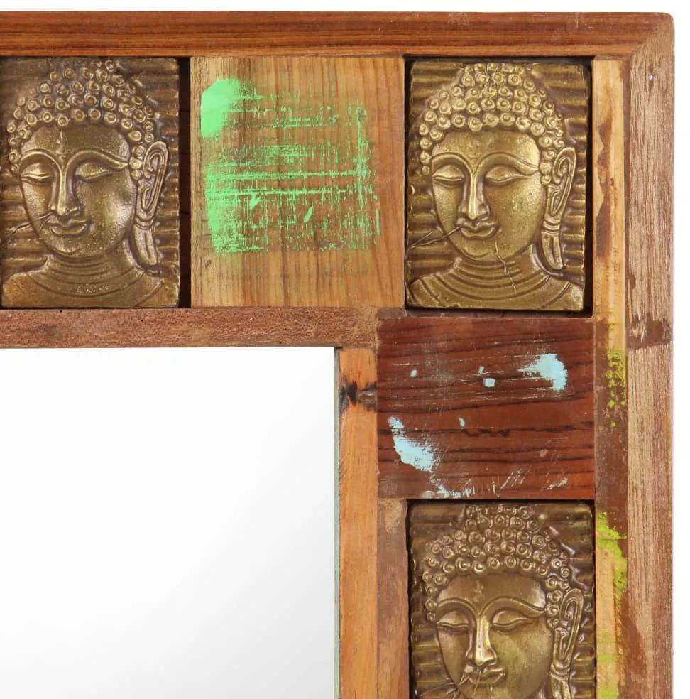 Servanta placi Buddha, 80 x 50 cm, lemn masiv reciclat 1, 80 x 50 cm