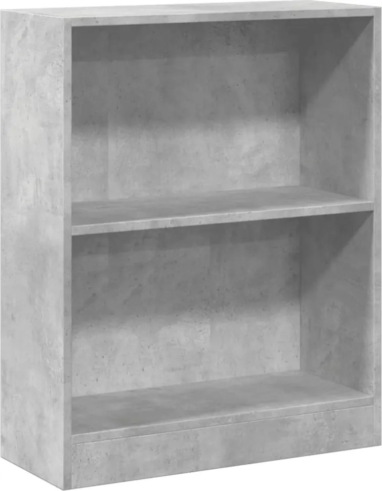 vidaXL Bibliotecă, gri beton, 60x24x76 cm, lemn compozit