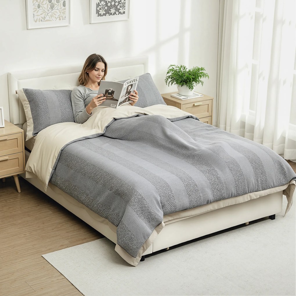 HOMCOM Cadru de pat dublu cu somieră și spațiu de depozitare pe pistoane, sertar pe roți, tăblie reglabilă capitonată efect velur, crem | Aosom Romania