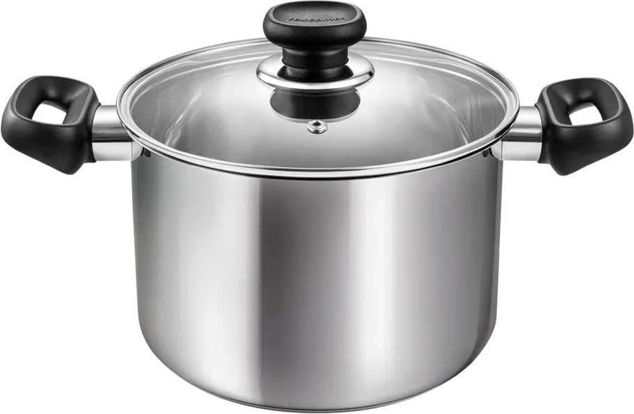 Oală cu capac din oțel inoxidabil 4 l adecvată pentru plita cu inducție Brava – Tescoma