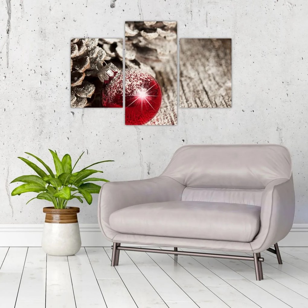 Tablou - Decorațiuni de Crăciun (90x60 cm)