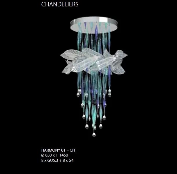 Lustra moderna Vision design LUX Cristal Bohemia Exclusive HARMONY 01