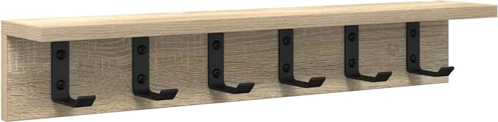 vidaXL Răcător de paltoane montat pe perete Pe perete Stejar Sonoma