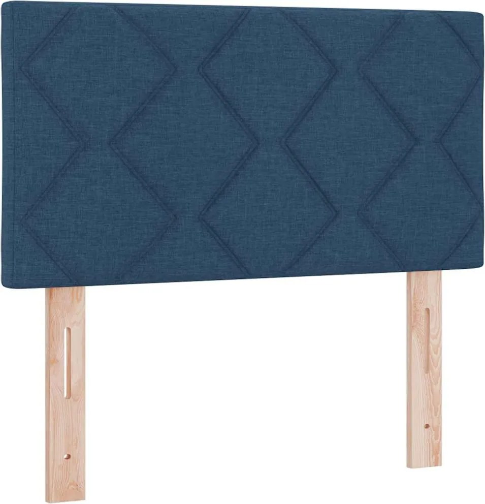 vidaXL Tăblie cap albastru 80 cm țesătură