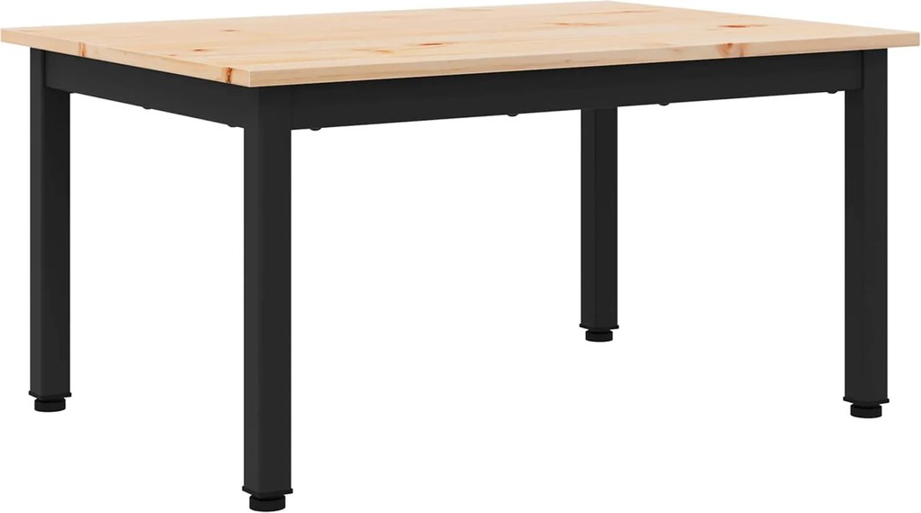 vidaXL Masă de cafea natural 60 x 50 x 36 cm Lemn de pin masiv