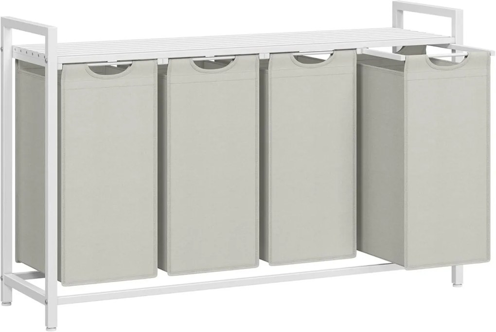 Cos de rufe Vasagle Alb 115.6x33x72.5 cm