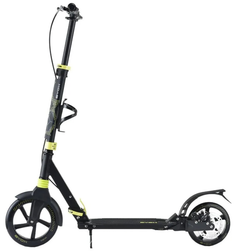 Trotineta din aluminiu cu frana pe disc NOVOKIDS™ Enigma Street Challenger, maxim 100 kg, Franare dubla, Suspensie dubla, Diametru roata 230 mm,