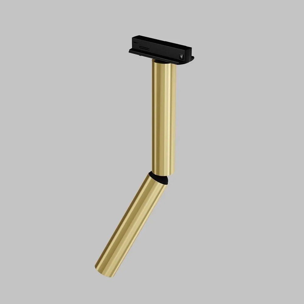 Spot LED, accesoriu pentru sinele monofazate Unity, Dual negru/alama