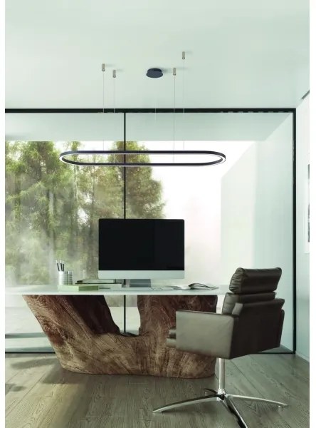 Lustră LED dimabilă pe cablu ELENA LED/60W/230V 150 cm negru Azzardo AZ5057