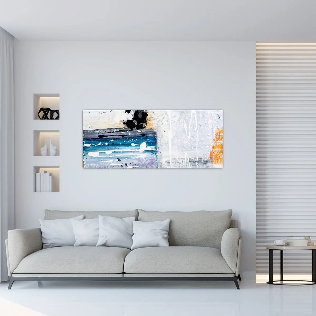 Tablou - Atingeri abstracte (120x50 cm)