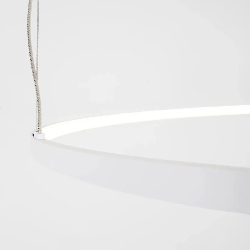 Lustra circulara LED IP44 diametru 60cm Visual alb