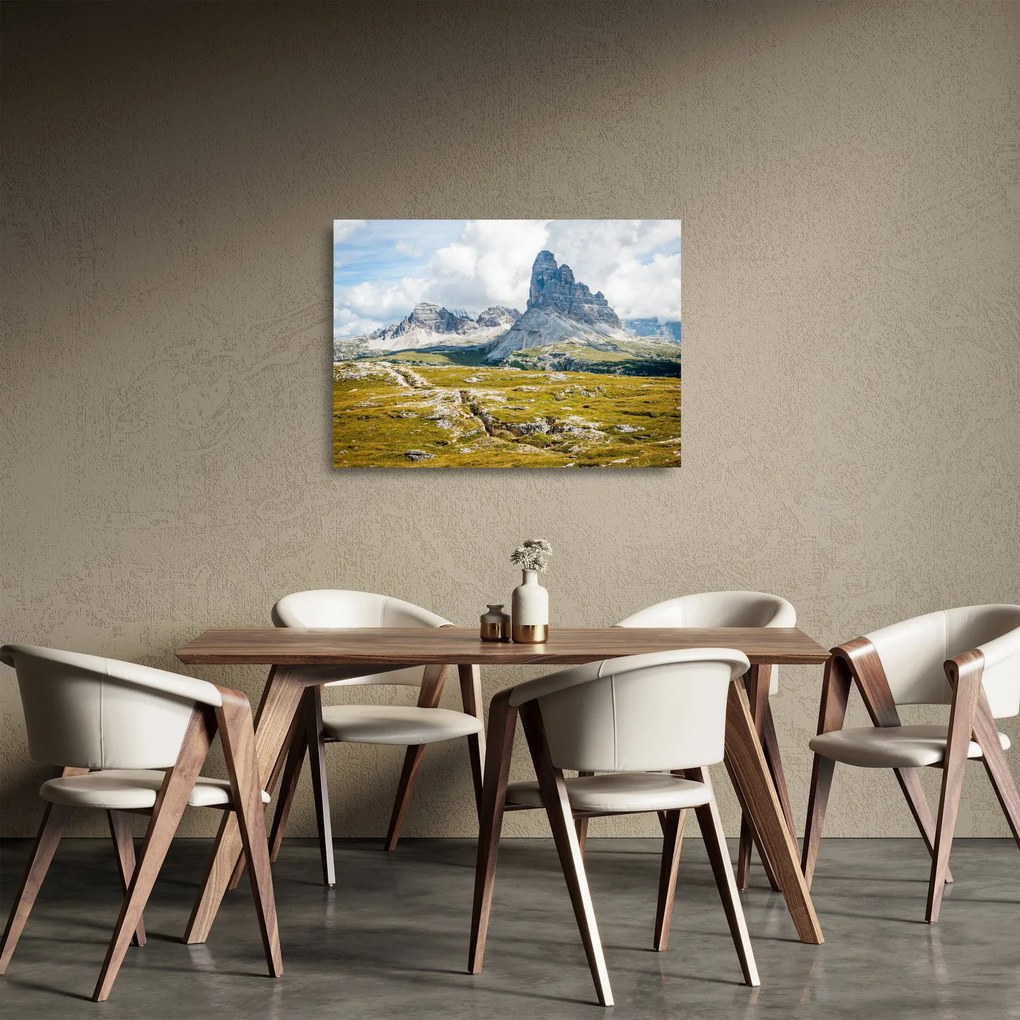 Tablou pe sticlă - Dolomite italiene (70x50 cm)