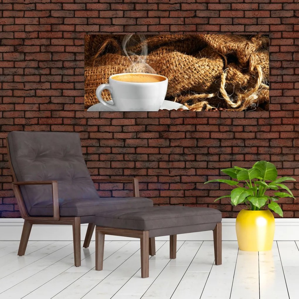 Tablou - O ceașcă de cafea (120x50 cm)