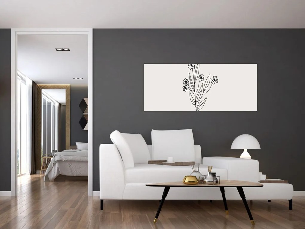 Tablou - Floare de pajiște N⁰1 (120x50 cm)