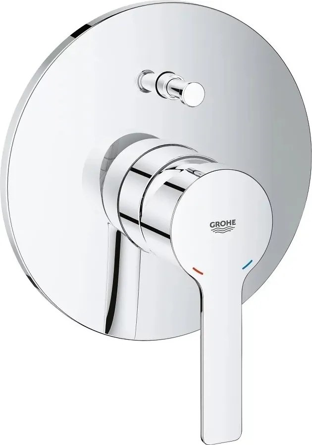 Baterie cada - dus incastrata Grohe Lineare crom lucios