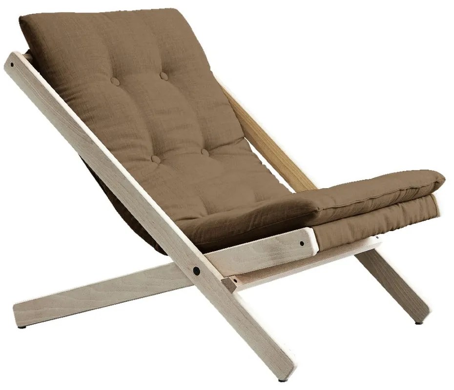 Fotoliu pliabil Karup Design Boogie Raw/Mocca