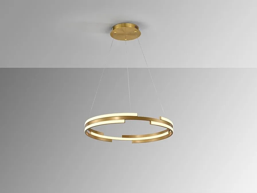 Lustra LED moderna design circular Ciclos aurie