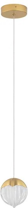Lustra, Pendul modern LED ALICIA auriu