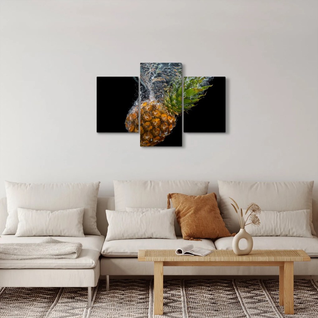 Tablou cu anans în apă (90x60 cm)