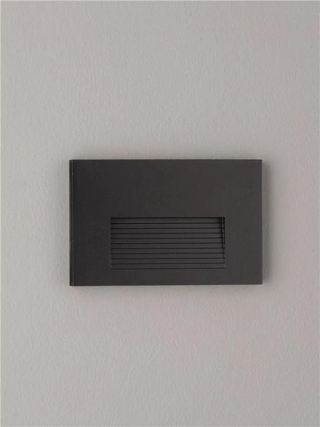 Aplica exterior, Spot aplicat LED IP65 NILO negru