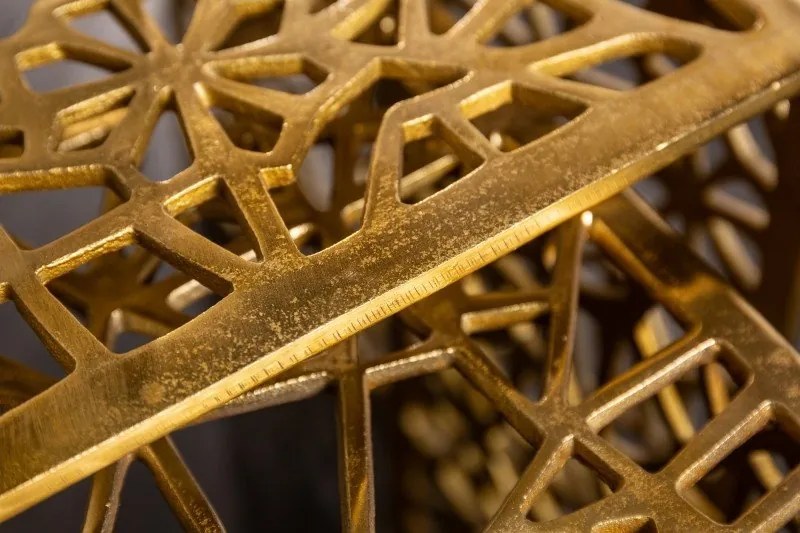 Set de 2 masute de cafea Abstract auriu