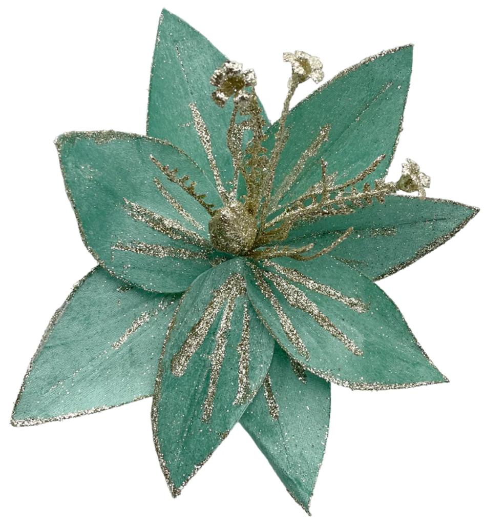 Ornament brad Craciunita Astrid 25cm, Verde menta