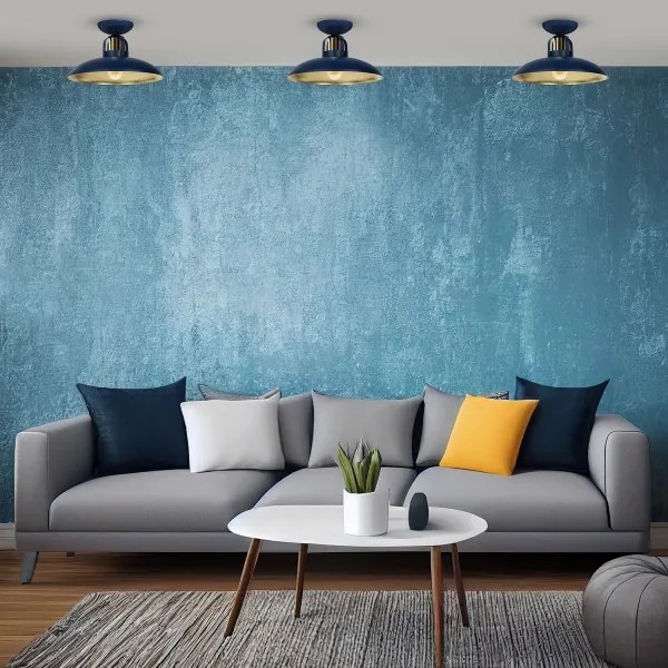 Lustră aplicată FELIX 1xE27/60W/230V albastră