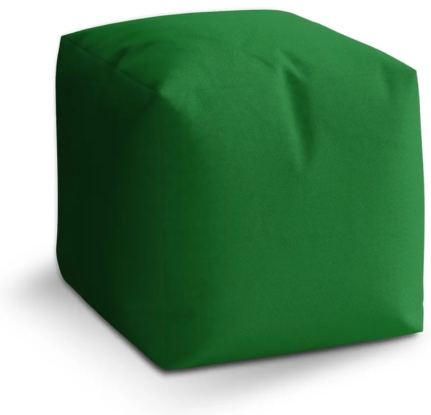 Taburet Cube verde închis, verde