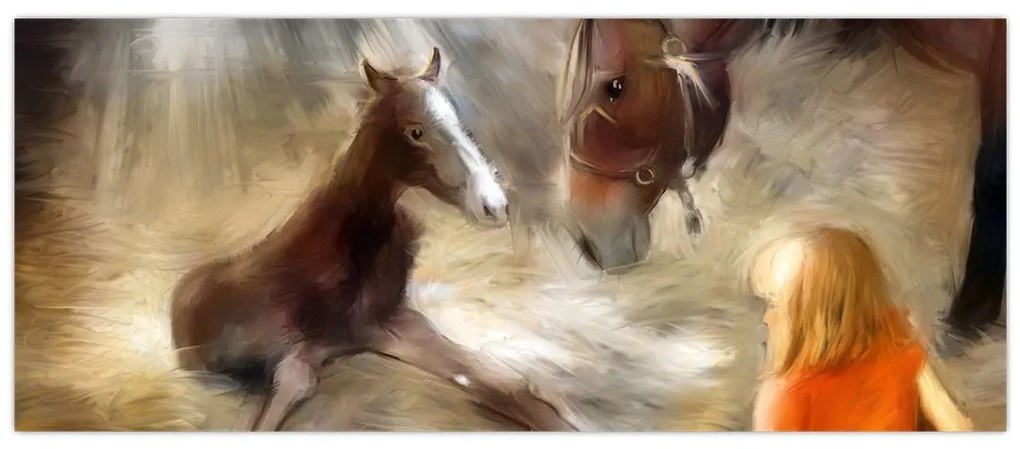 Tablou - Bine ai venit, căluțul mic (120x50 cm)