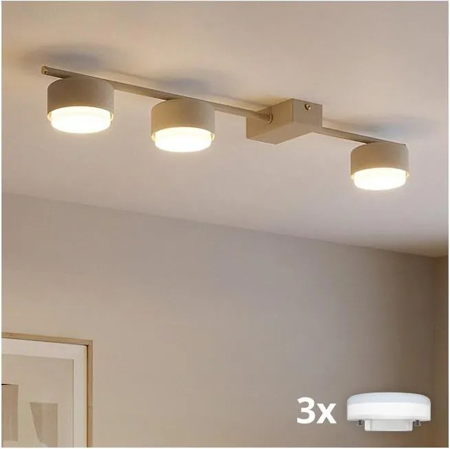 Brilagi - Spot LED RGB dimerizabil MONO 3xGX53/14W/230V Wi-Fi Tuya bej