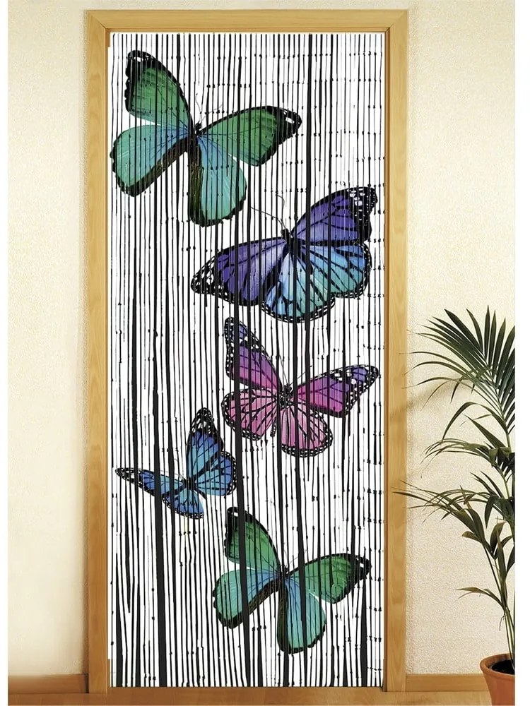 Perdea de ușă din bambus 200x90 cm Butterflies - Maximex