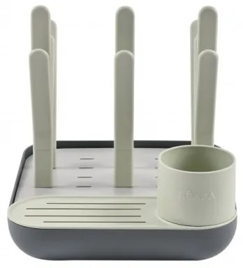 Suport pentru uscarea biberoanelor Beaba verde/gri