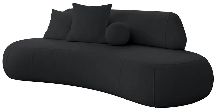 Canapea trei locuri Bally (negru + negru). 1100112