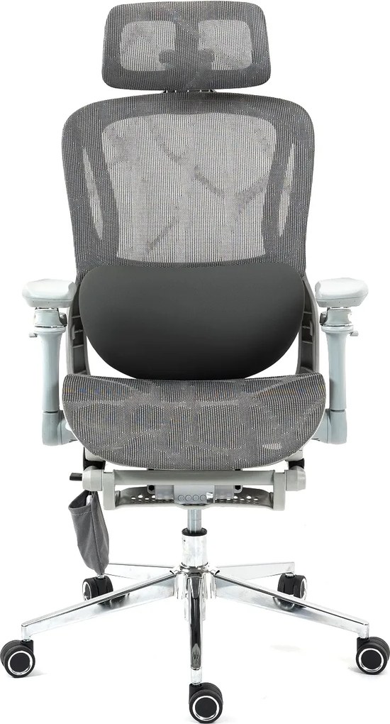 RESIGILAT- RHYTHM PRO Scaun ergonomic cu funcție Rhythm, sezut Translatie, cotiere 6D, Suport lombar ajustabil, Mesh, Gri