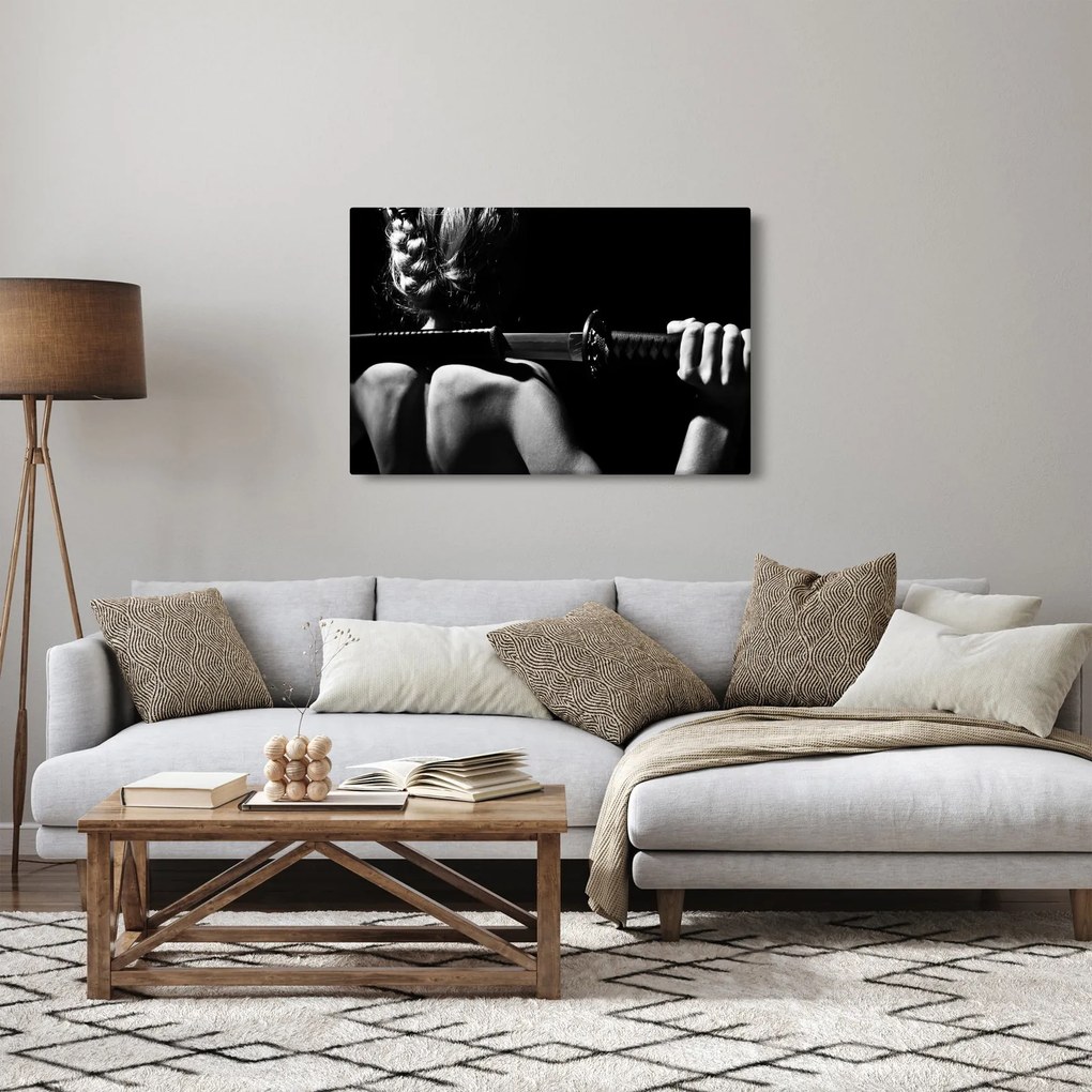 Tablou - Femeie cu o sabie (90x60 cm)