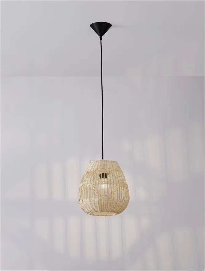 Lustra / Pendul modern design natural ratan MARLO D-27cm